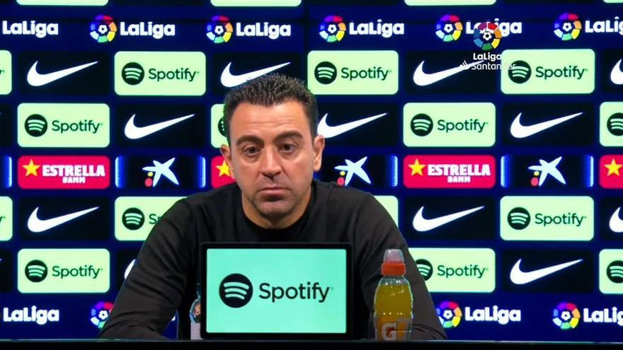 Xavi Hernández, sobre Mateu Lahoz: "El partido se le ha descontrolado a Mateu, pero el empate es culpa nuestra"