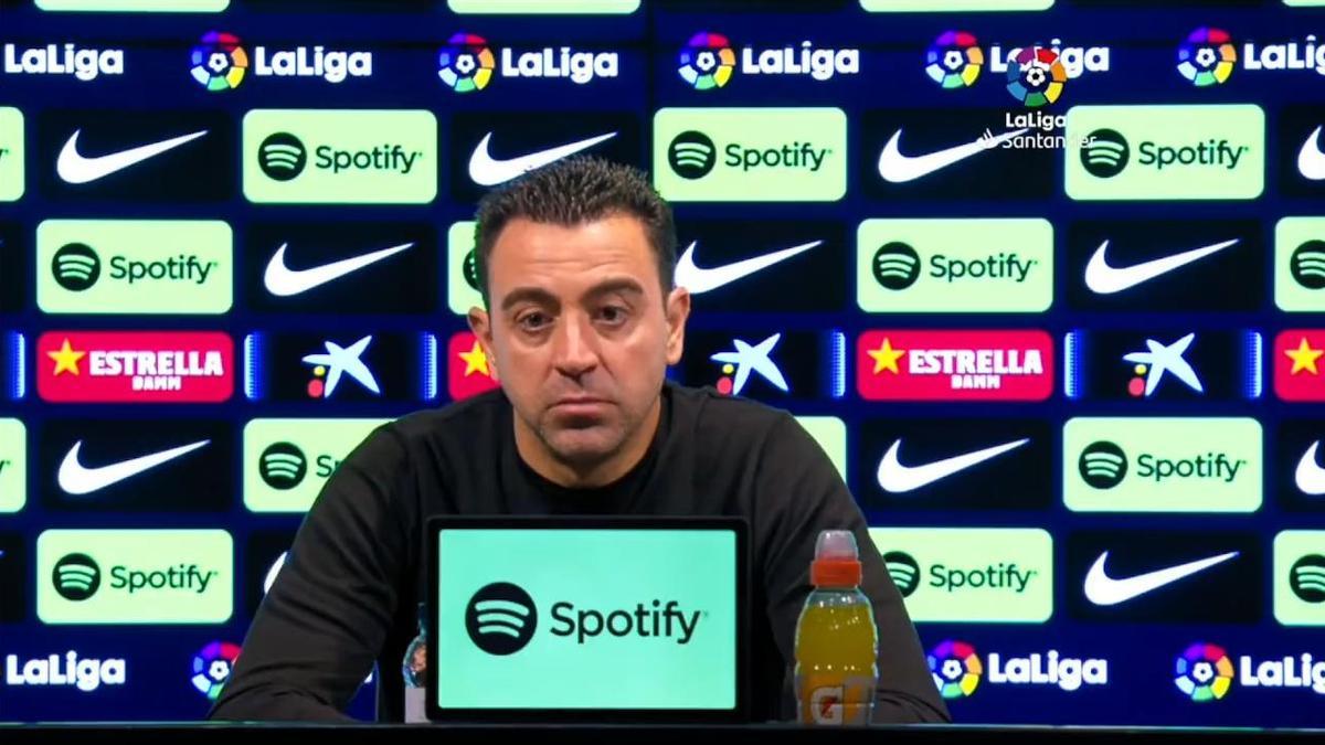 Xavi Hernández, sobre Mateu Lahoz: "El partido se le ha descontrolado a Mateu, pero el empate es culpa nuestra"