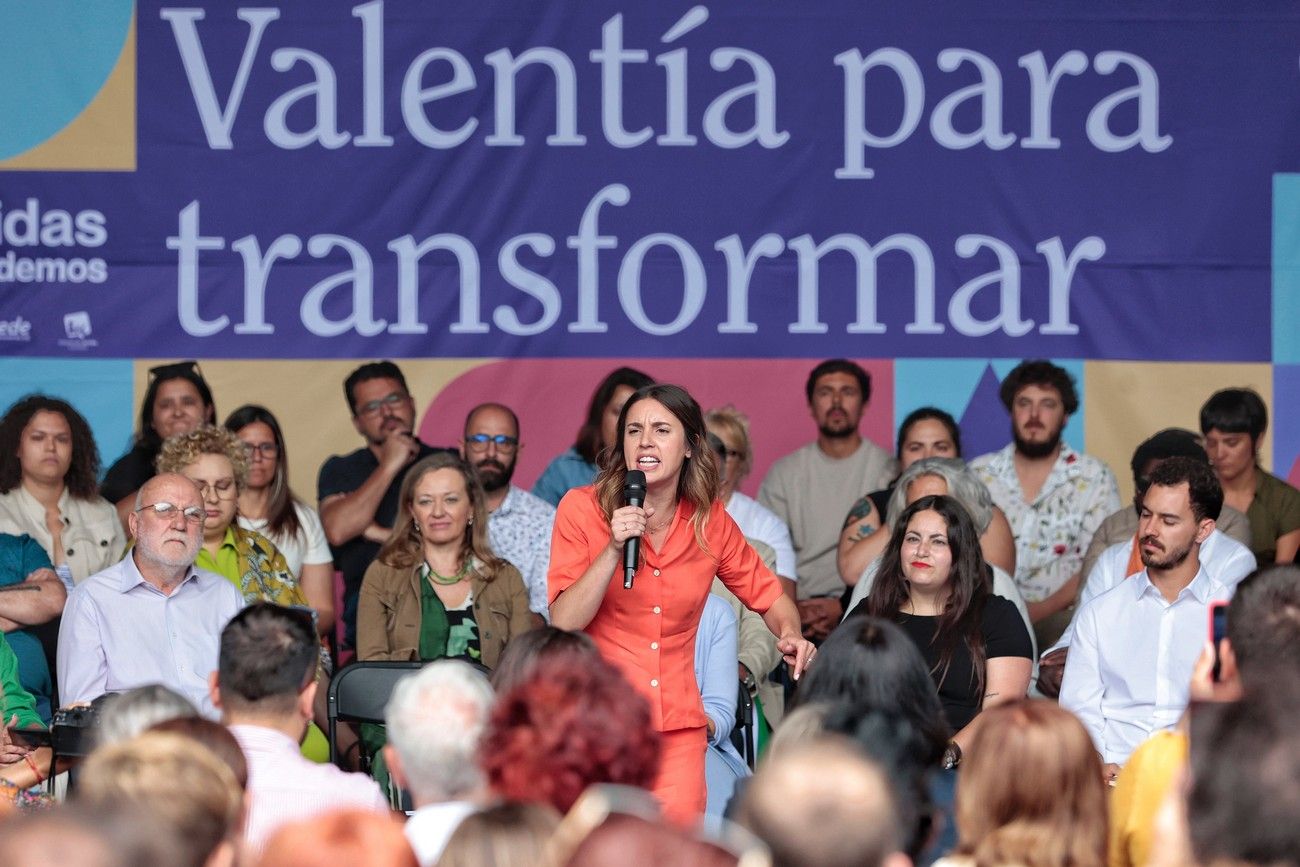 Irene Montero apuesta por la continuidad de los gobiernos de coalición para frenar a una derecha "asalvajada"