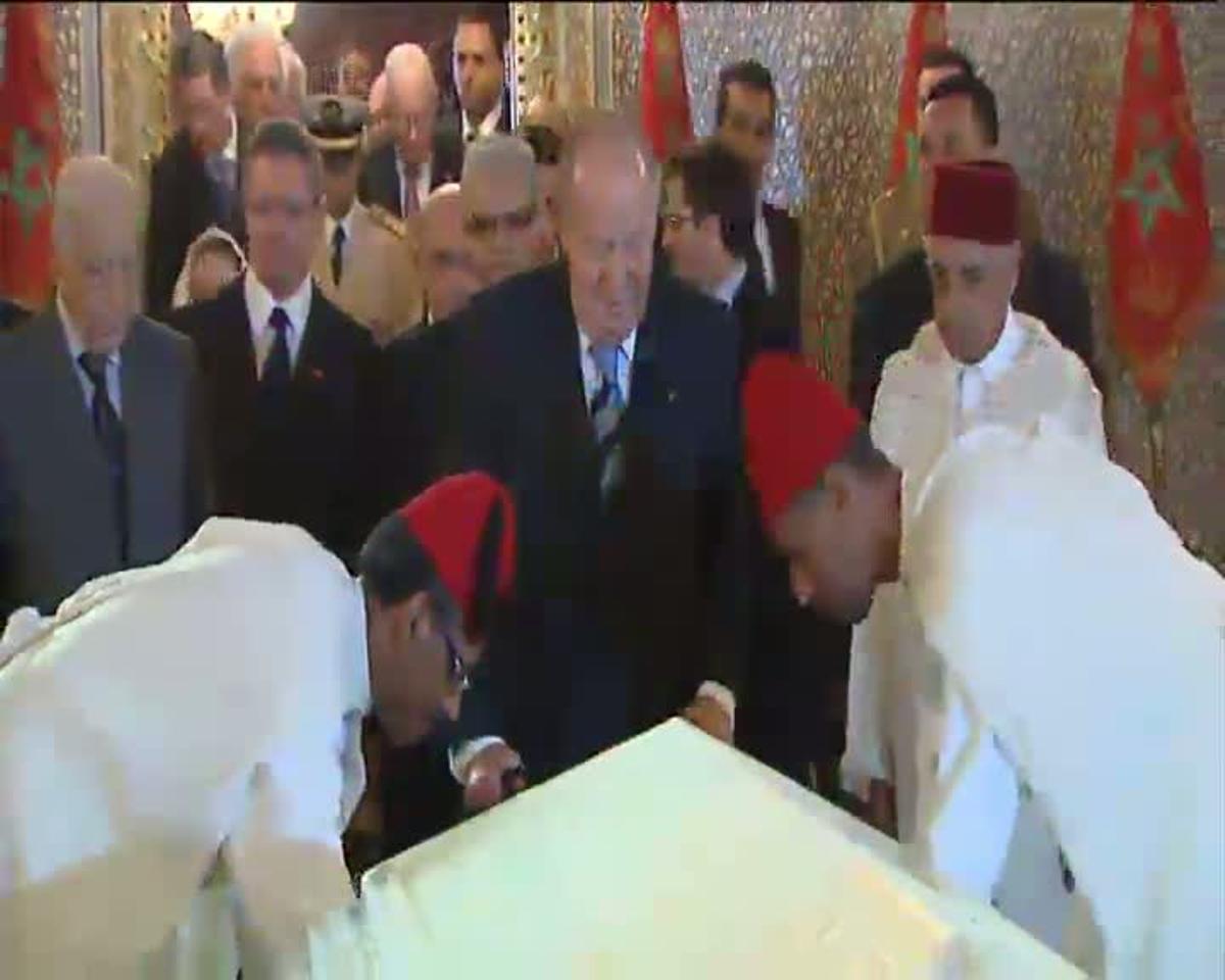 Part de la visita del rei Joan Carles al Marroc.