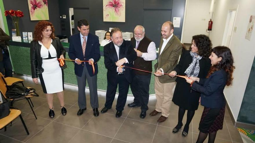 Fernández Tapia, Villanova, Álvarez y Gallardo, en la inauguración.