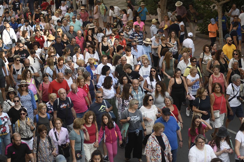 Primer tramo de la Romería de Murcia, en imágenes