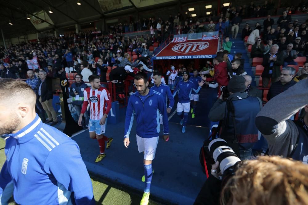 El partido del Oviedo en Lugo, en imágenes