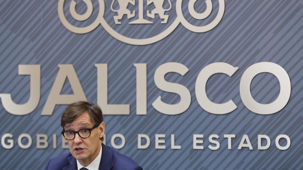 El president Salvador Illa en su viaje institucional a Jalisco, México.