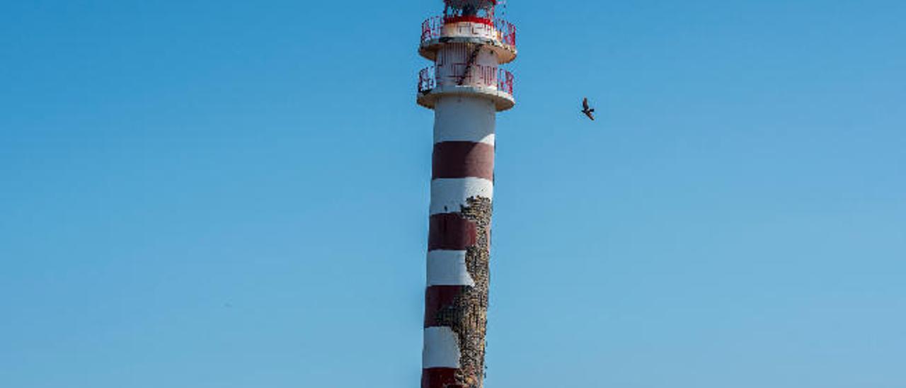 Estado actual del faro de Sardina, en Gáldar.