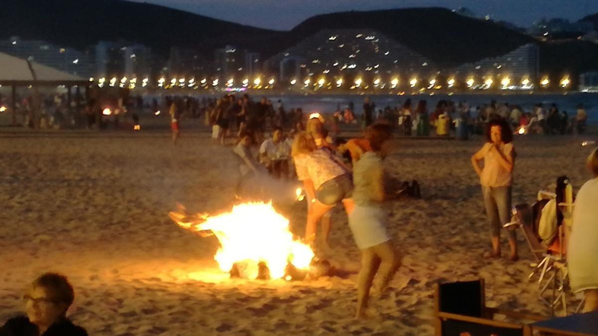 Nit de Sant Joan en Cullera.