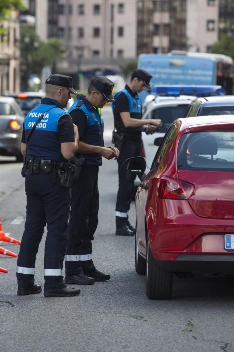 Control de alcoholemia de la Policía de Oviedo