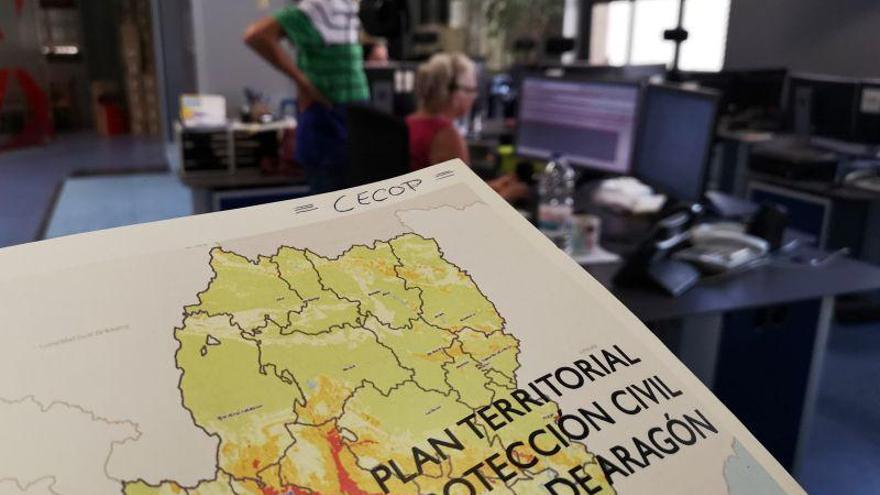 Activado el plan de protección civil por lluvias y tormentas en todo Aragón