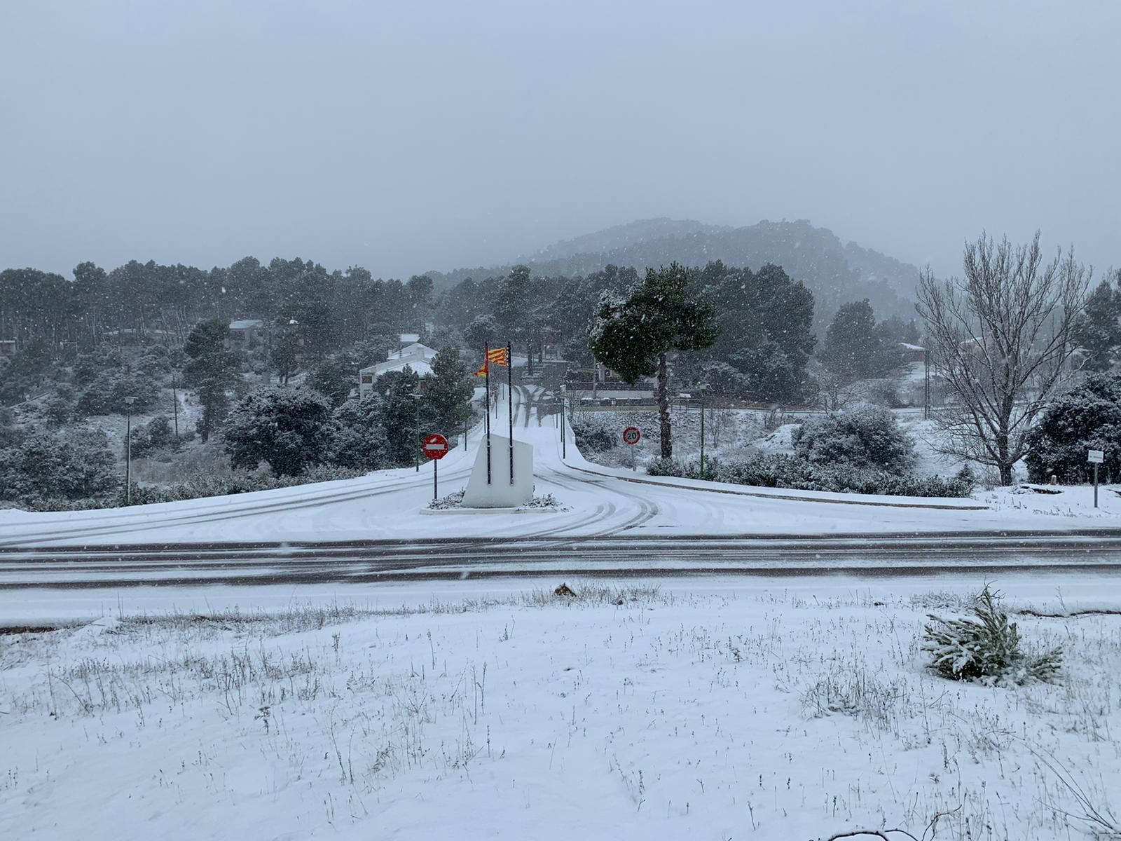 Nieve en Requena y Utiel