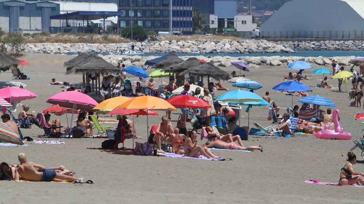 Una playa de la capital.