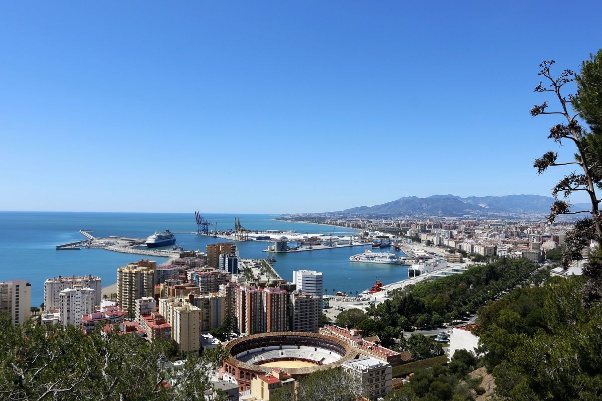 Una vista de Málaga capital