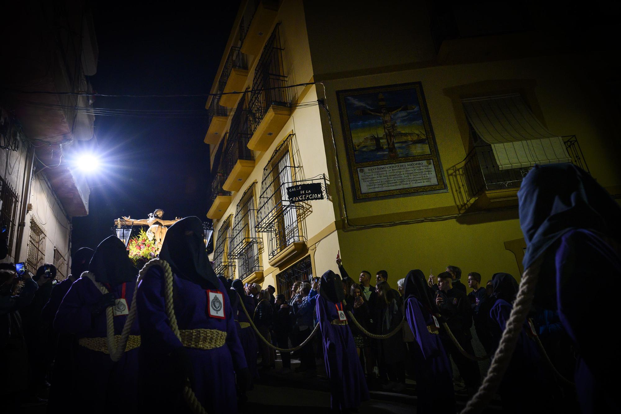 Viacrucis penitencial del Cristo del Socorro en Cartagena