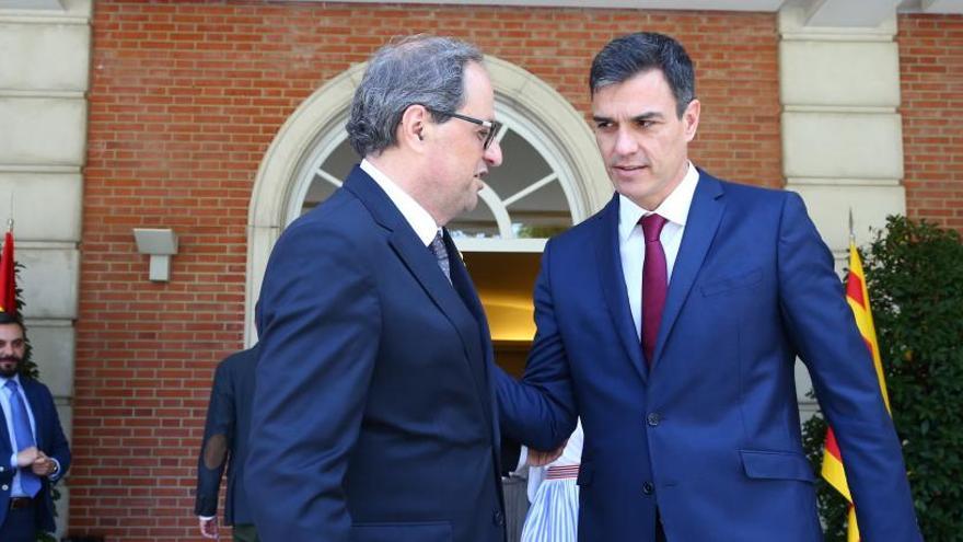 Torra y Sánchez durante su último encuentro.