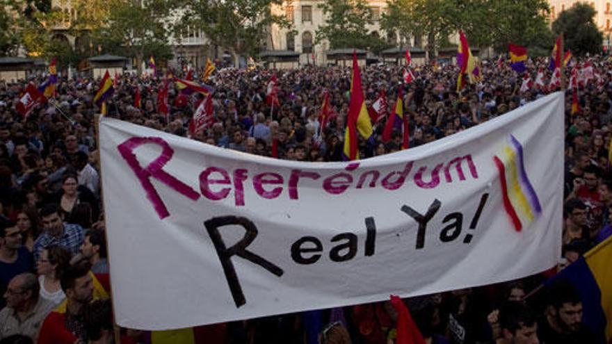Concentración republicana en Valencia.