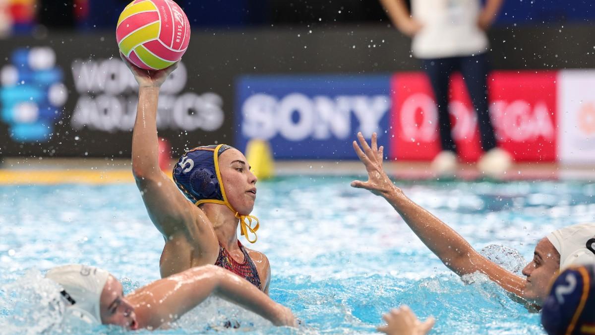 Nona Pérez, durante un partido