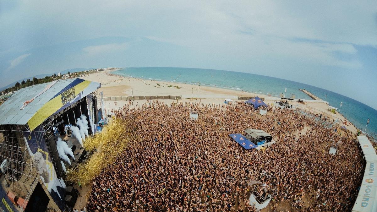 Imagen aérea del Arenal Sound