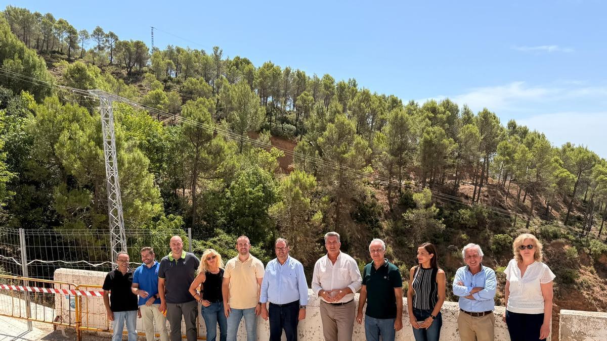 Visita del conseller Vicente Martínez Mus a las obras en Utiel.