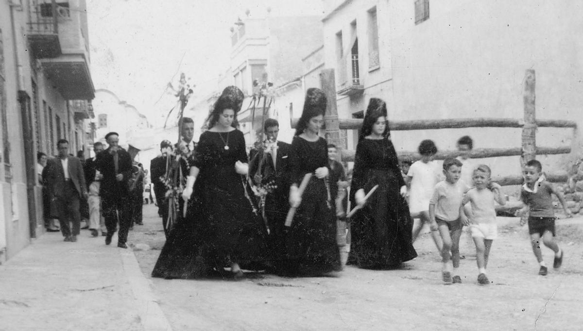 Una de las fotografías antiguas expuestas en Canet.