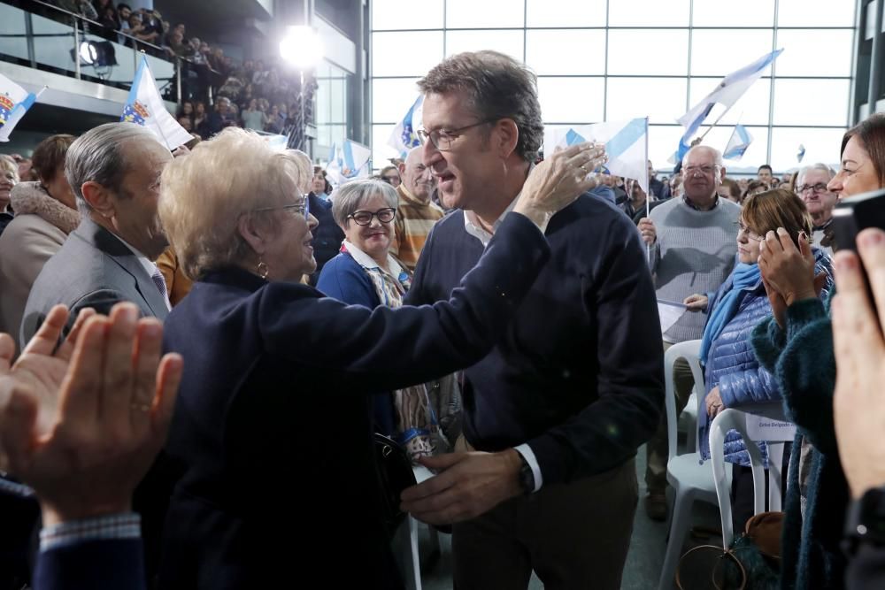 "No seré rehén de ningún partido, ni del mío", asegura el presidente de la Xunta y candidato del PPdeG en el Auditorio Mar de Vigo.