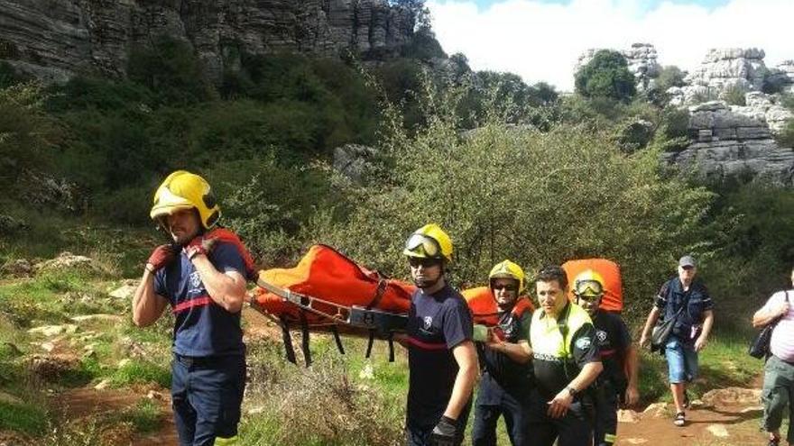 Efectivos del CPB han efectuado el rescate.