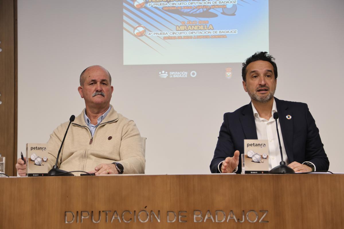 Presentación del nuevo Circuito itinerante de Petanca de la Diputación de Badajoz.