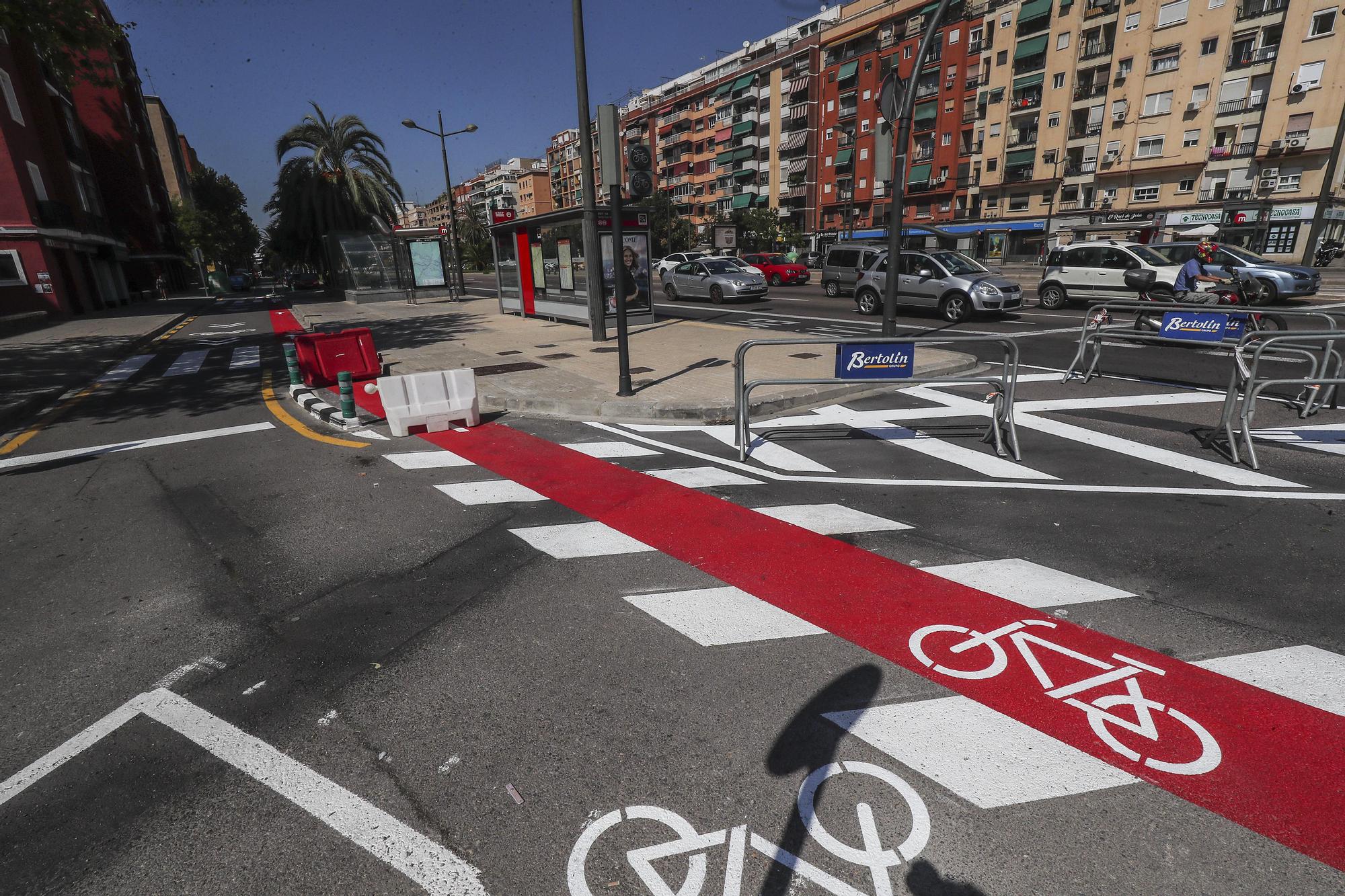 Así van las obras del carril bici de la Avenida del Cid