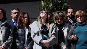 Concentración en Getafe en contra del asesinato de los dos niños a manos supuestamente de su padre.  