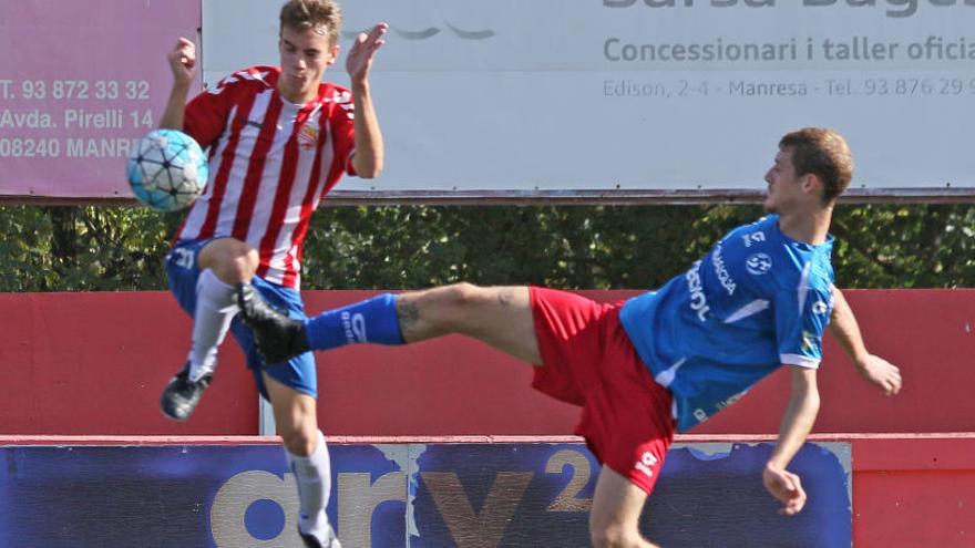 Marc Cuello ha estat l&#039;autor del gol del Manresa en el partit d&#039;avui