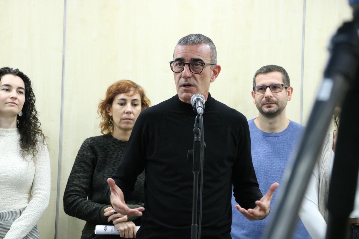 El líder de Nova Esquerra Nacional, Xavier Godàs, este miércoles. El líder de Nova Esquerra Nacional, Xavier Godàs, este miércoles.