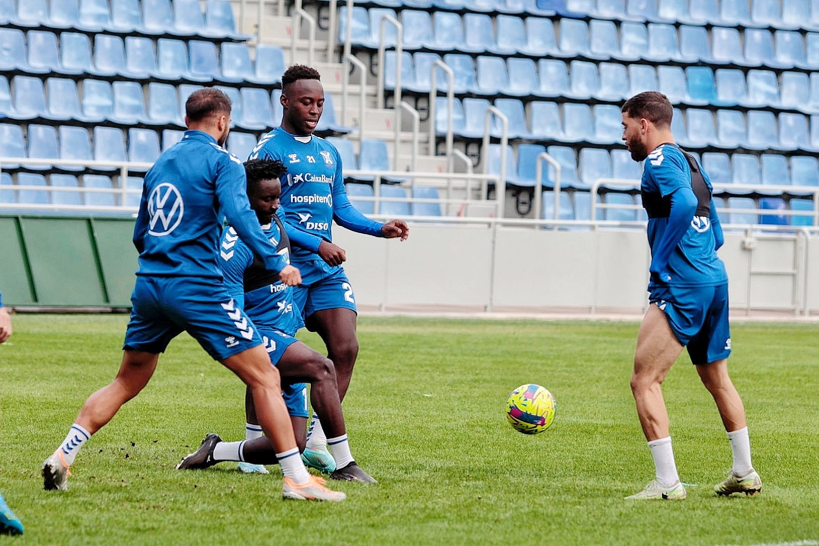 Entrenamiento a puerta abierta del CD Tenerife