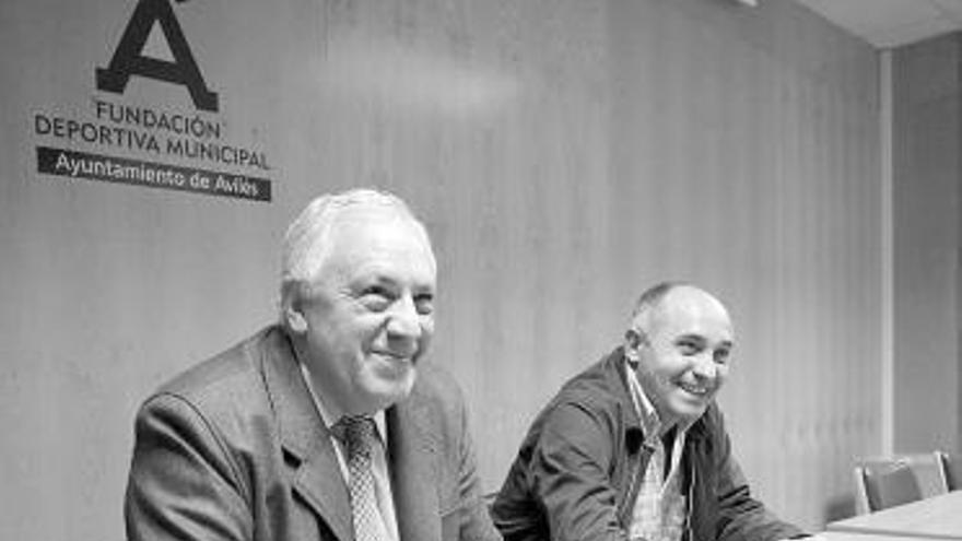 Luis Álvarez y Miguel Ángel Balbuena, ayer, en El Quirinal.