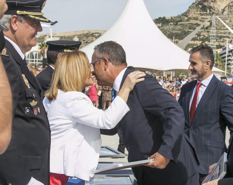 Un momento del acto de la Policía.