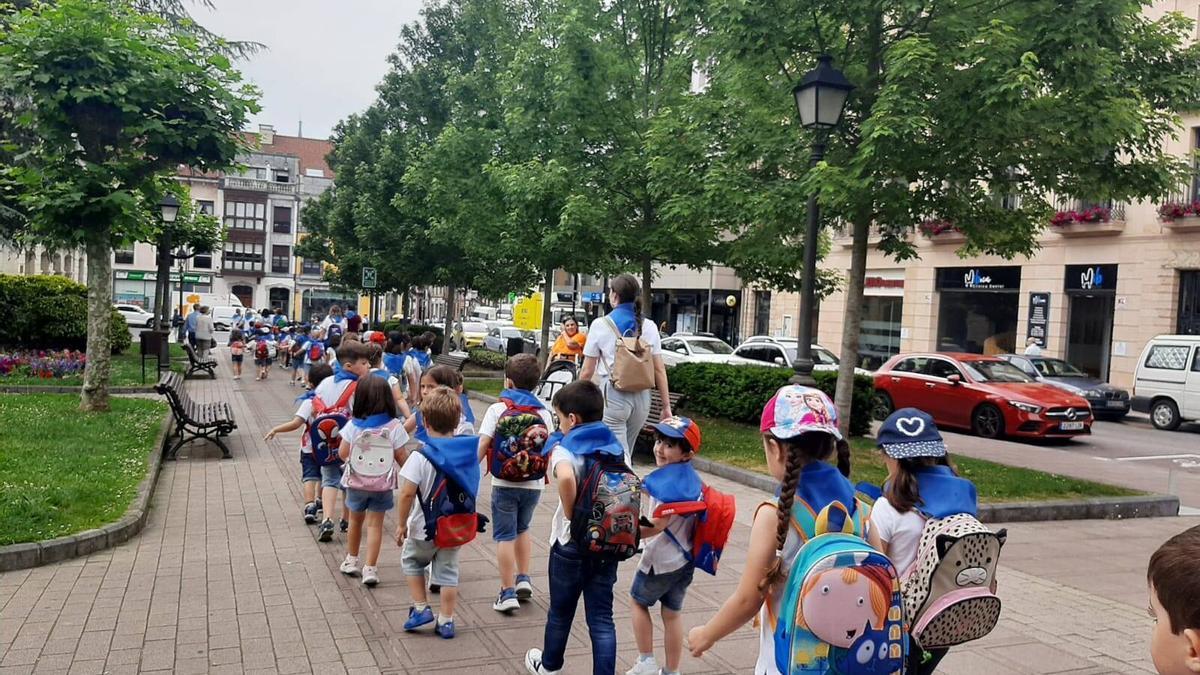 Una actividad de los niños del Peña Careses