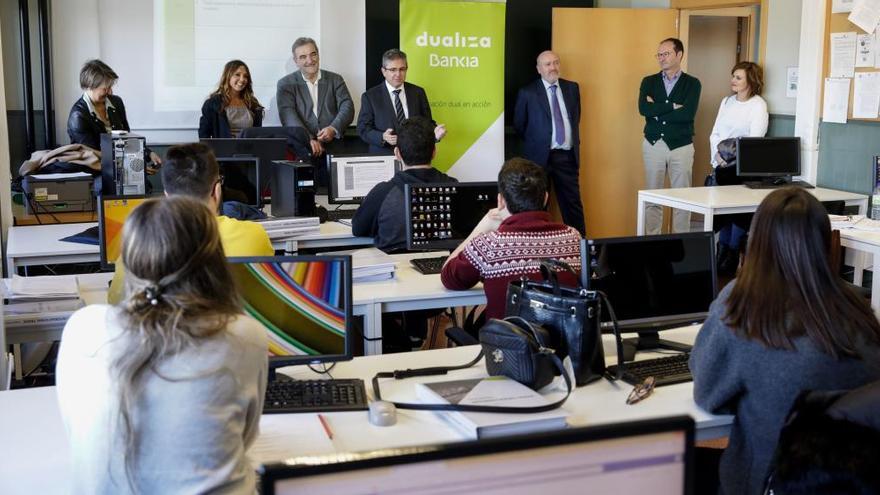 Acto en el CIFP La Laboral de Gijón.