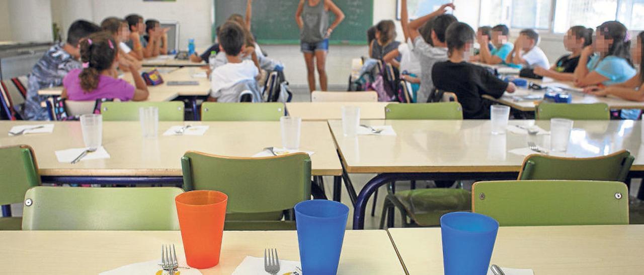 Educación enviará un barracón a La Galia para evitar que los niños reciban clase en el comedor