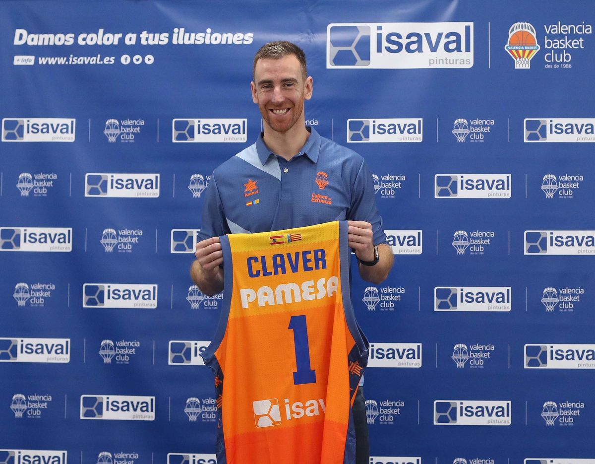 Víctor Claver, en su presentación en su segunda etapa en el Valencia Basket
