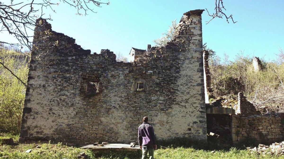 Así estaba la vivienda antes de que la pareja iniciase la reconstrucción