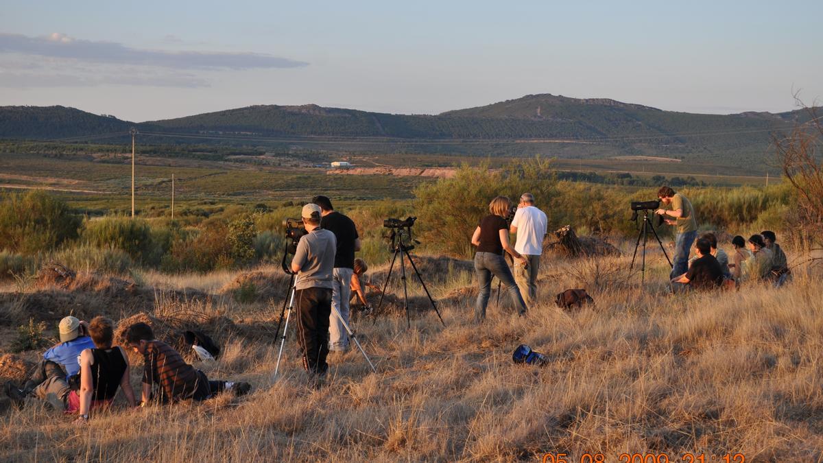 Punto de observación de fauna en la Sierra de la Culebra