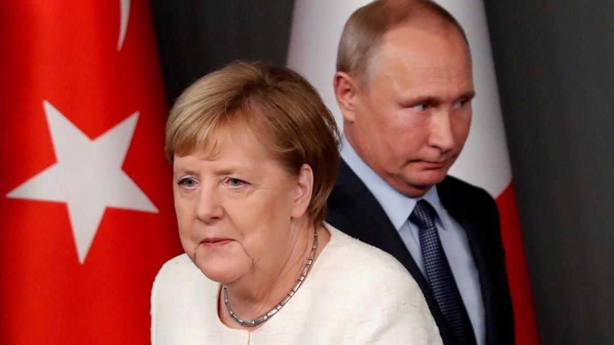 Angela Merkel y Vladimir Putin en octubre del 2018.