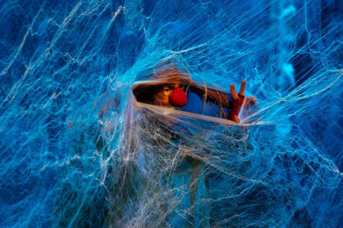 Momento del espectáculo Slava Snowshow.