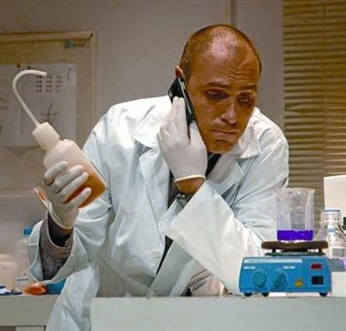 Xavier Pujolràs, en una escena de la seva obra ’Alopexidin’. Xavier Pujolràs, en una escena de la seva obra ’Alopexidin’.