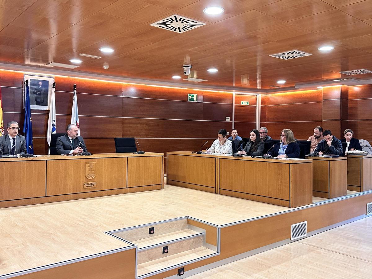 Un momento del pleno de Culleredo este viernes