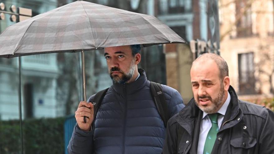 Martínez a su llegada a la Audiencia Nacional.