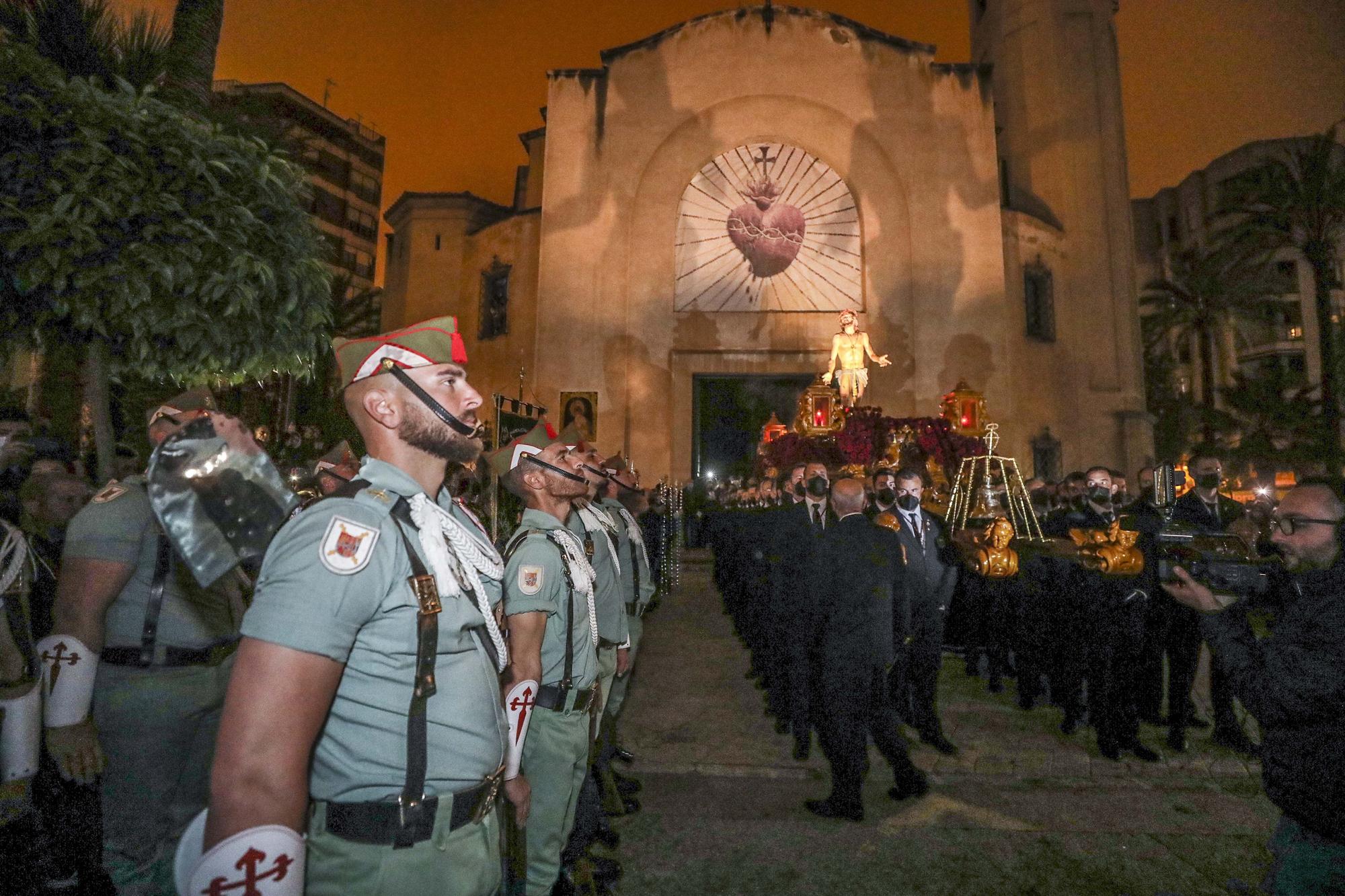 Procesiones Martes Santo Elche: La Sagrada Lanzada,Nuestro Padre Jesus de la Caida,La Santa Mujer Veronica,Santisimo Cristo del Perdon.