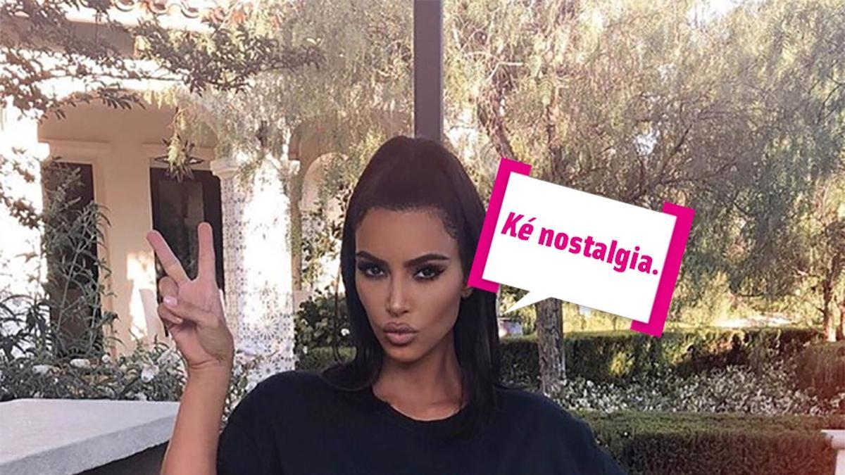 Kim Kardashian con bocadillo 'Ké nostalgia'