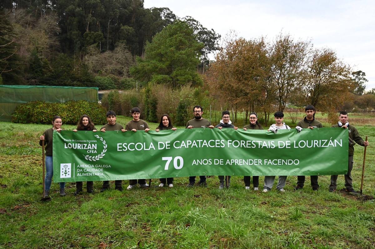 Alumnos del Centro de Formación e Experimentación Agroforestal de Lourizán