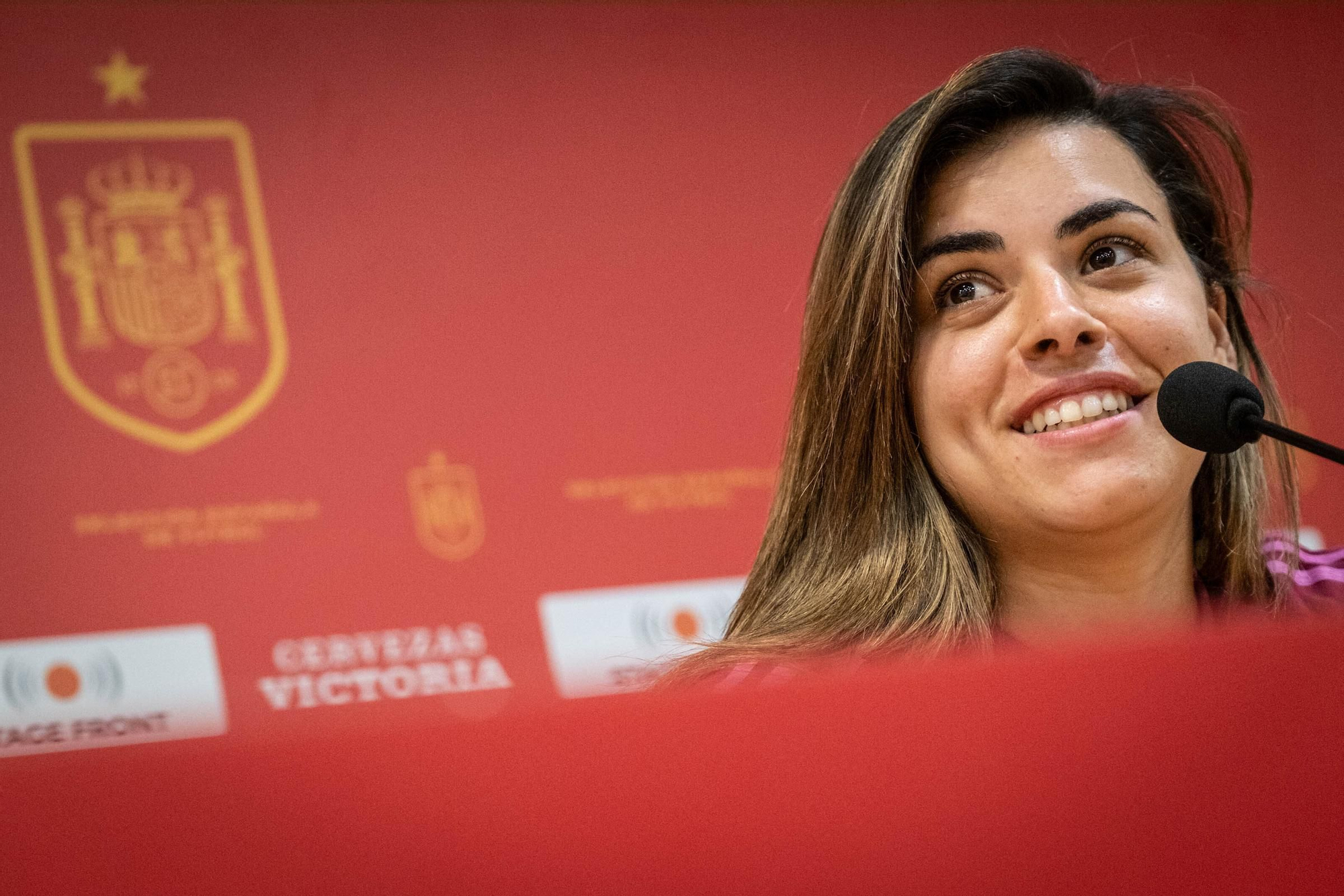 Training and press conference of the women's soccer team in Tenerife