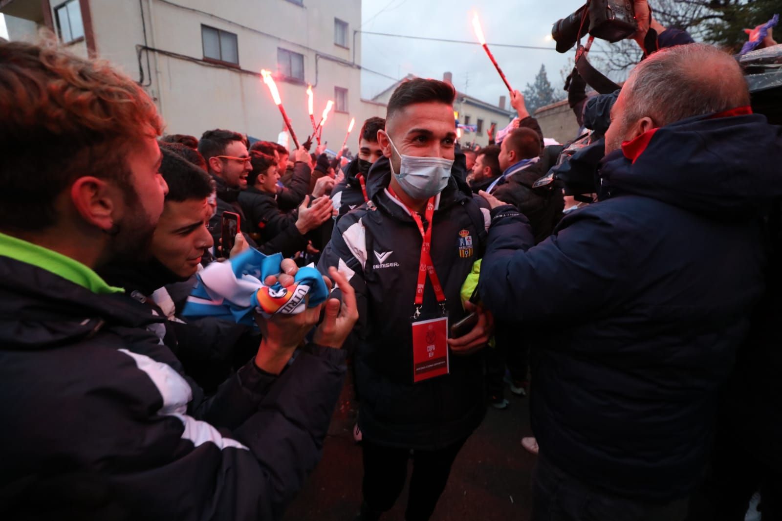 Así se ha vivido en Utrillas la previa del partido de Copa contra el Valencia