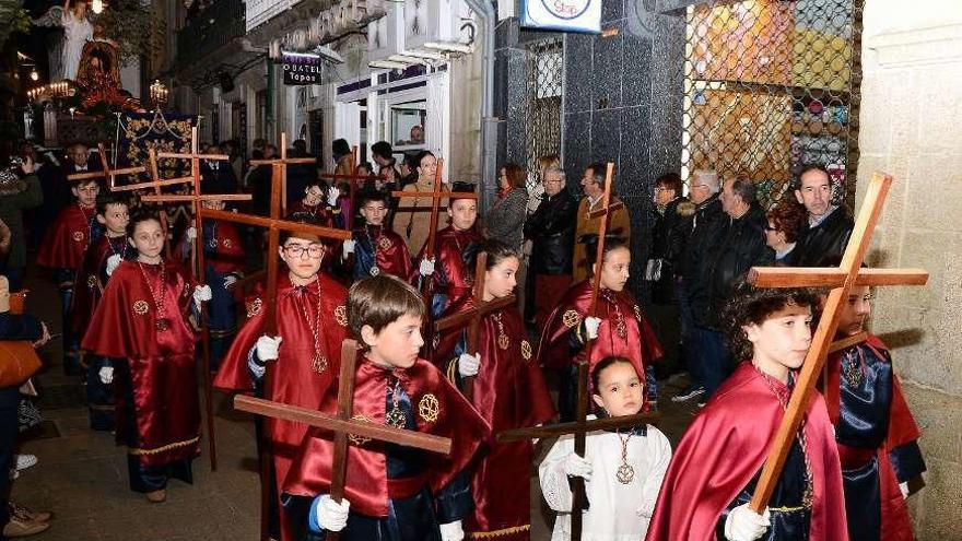 Los niños ganan protagonismo en las celebraciones. // G.Núñez