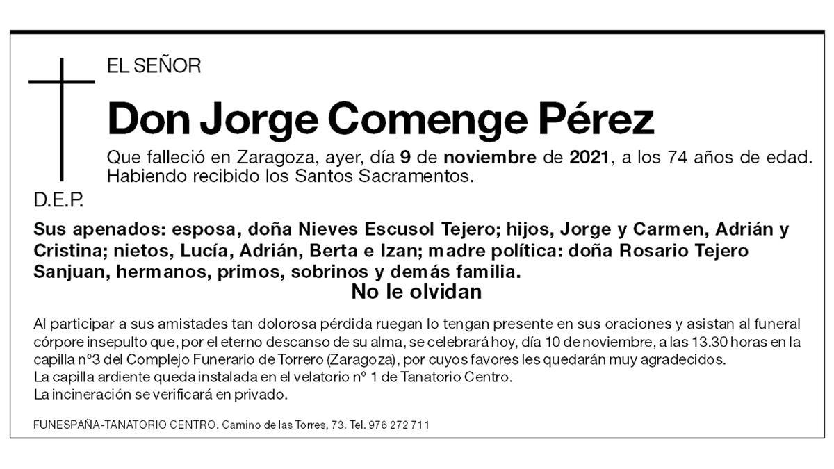 Don Jorge Comenge Pérez